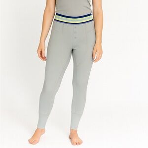 (A56) Free People Movement Leggings with elastic striped waistband, Size S, NWOT